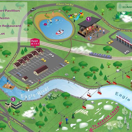 אבון Riverfront Family-Friendly Condo מראה חיצוני תמונה